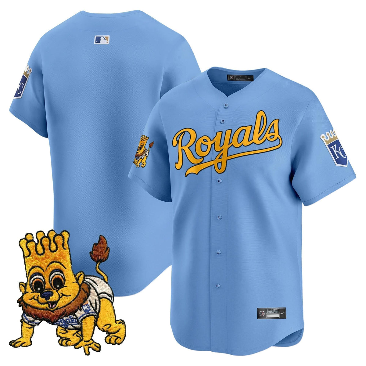 Kansas City Royals Sluggerrr Patch Vapor Premier Limited Jersey - Stitched