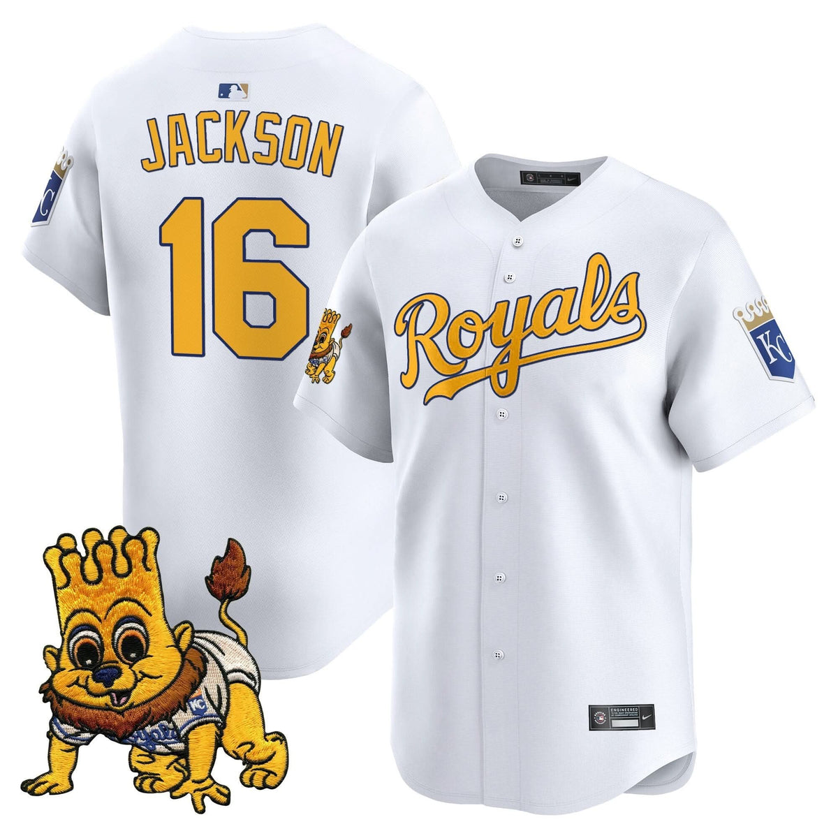 Kansas City Royals Sluggerrr Patch Vapor Premier Limited Jersey - Stitched