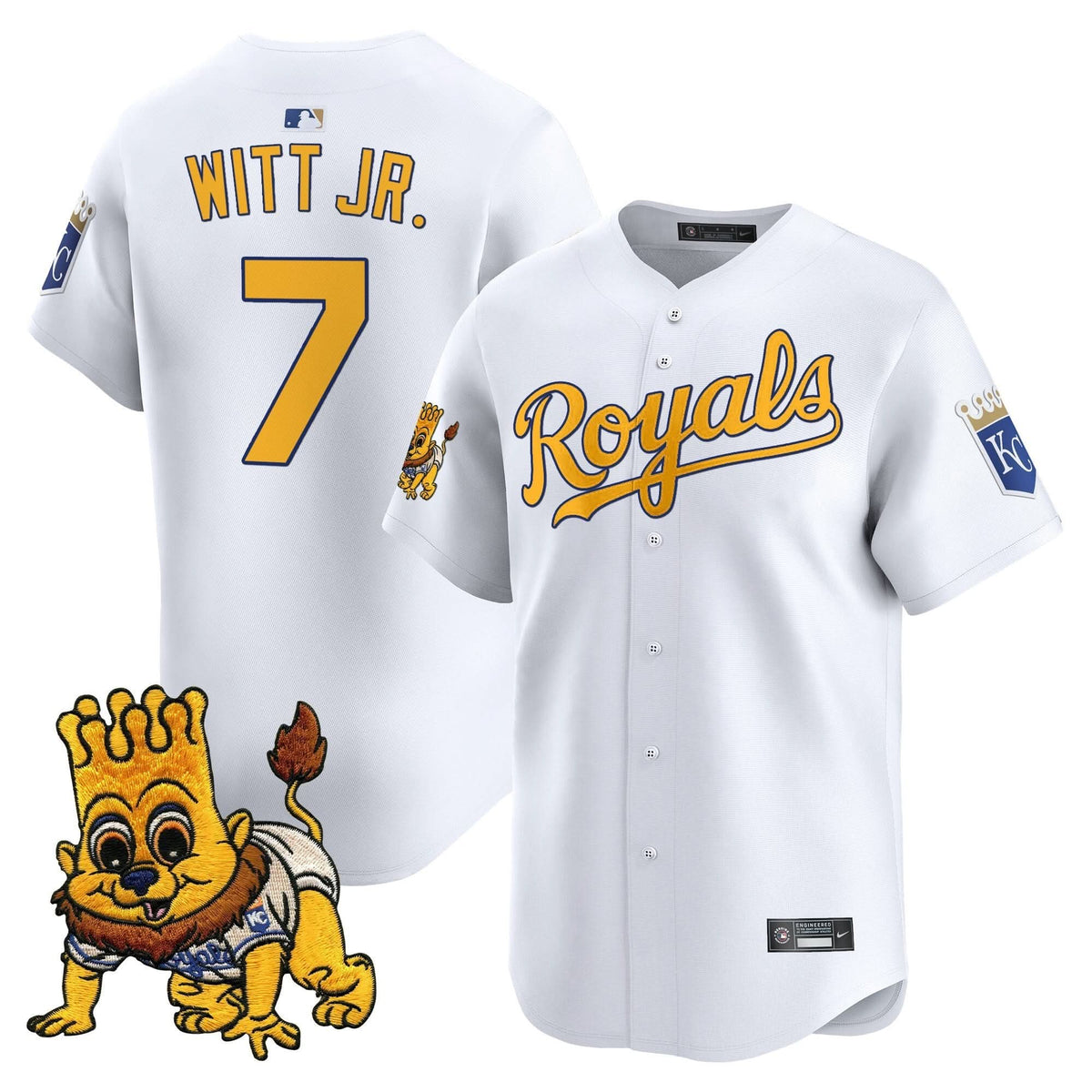 Kansas City Royals Sluggerrr Patch Vapor Premier Limited Jersey - Stitched