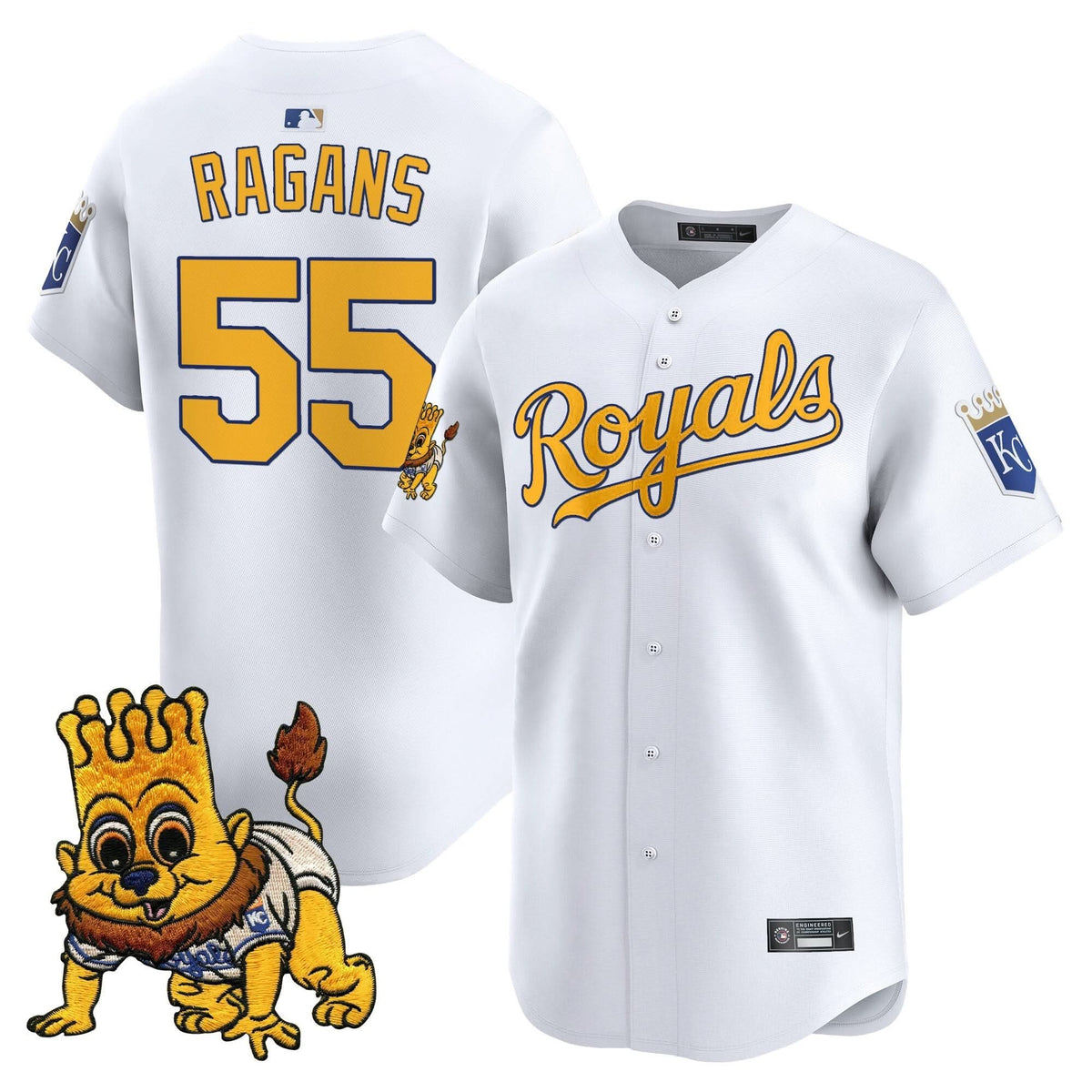 Kansas City Royals Sluggerrr Patch Vapor Premier Limited Jersey - Stitched