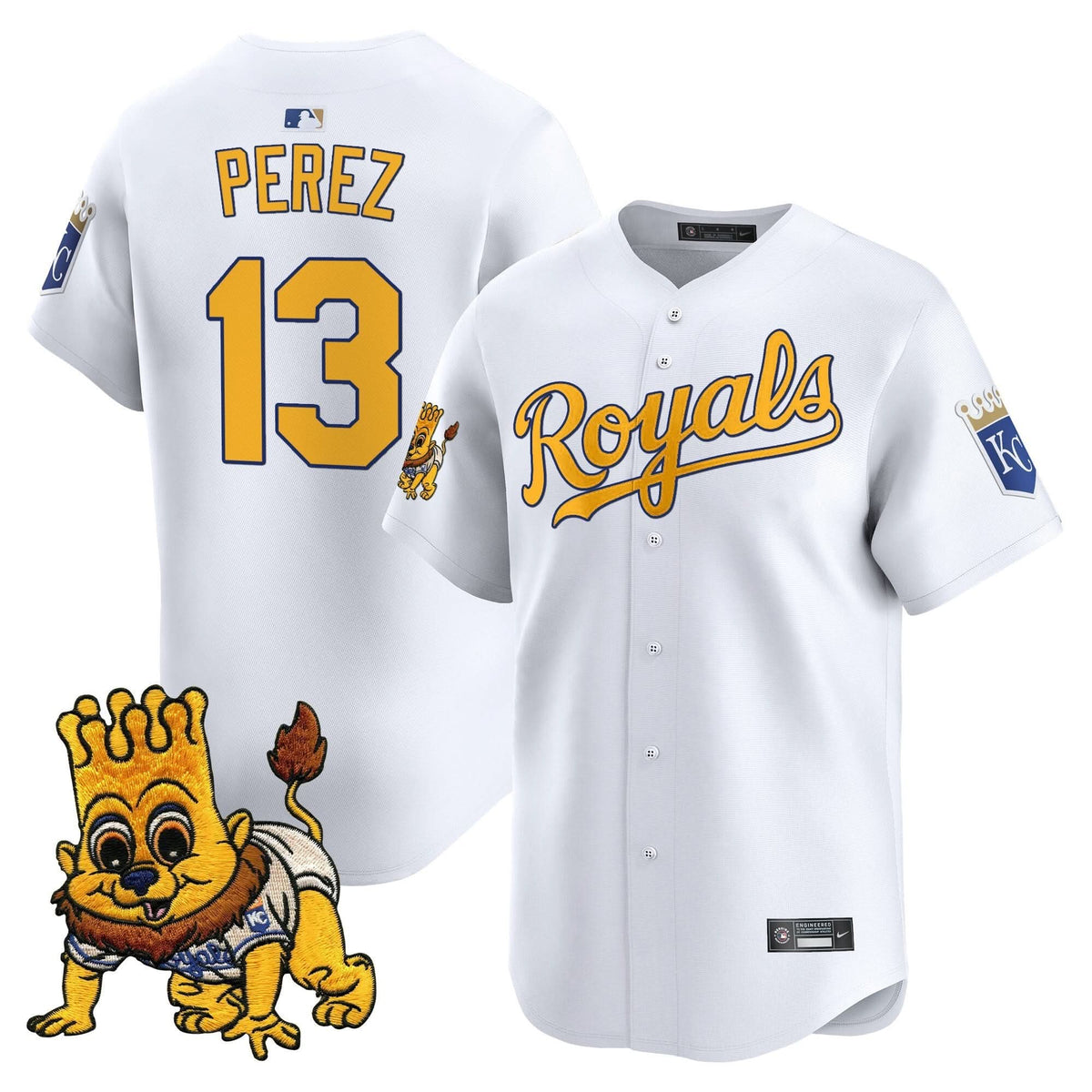 Kansas City Royals Sluggerrr Patch Vapor Premier Limited Jersey - Stitched