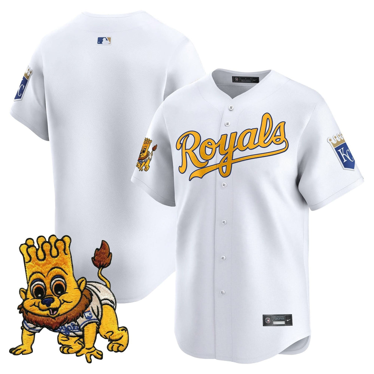 Kansas City Royals Sluggerrr Patch Vapor Premier Limited Jersey - Stitched