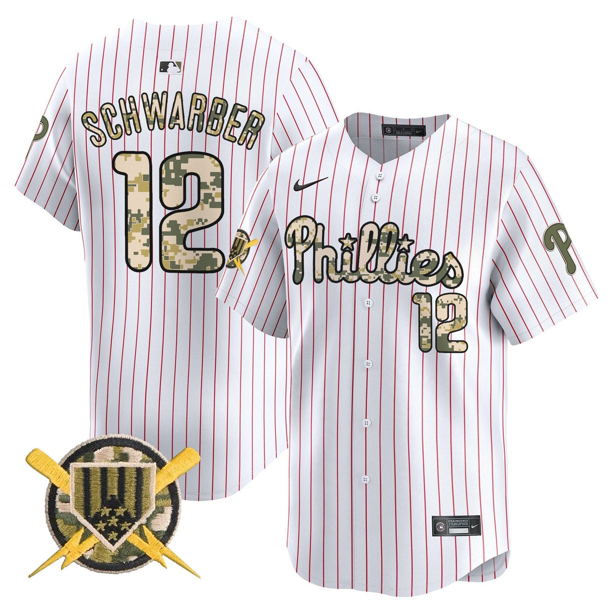Philadelphia Phillies Armed Forces Day Vapor Premier Limited Jersey - Stitched