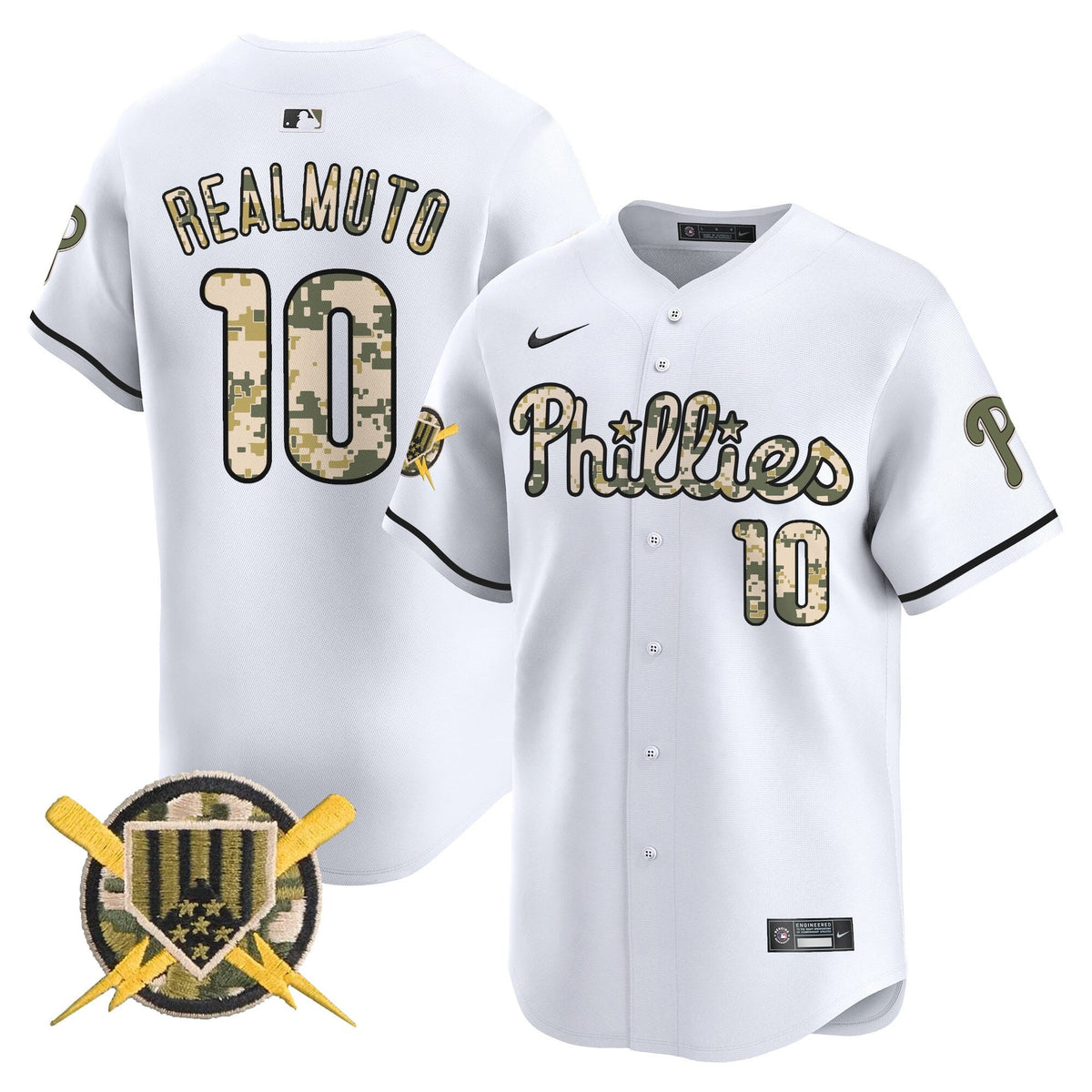 Philadelphia Phillies Armed Forces Day Vapor Premier Limited Jersey - Stitched
