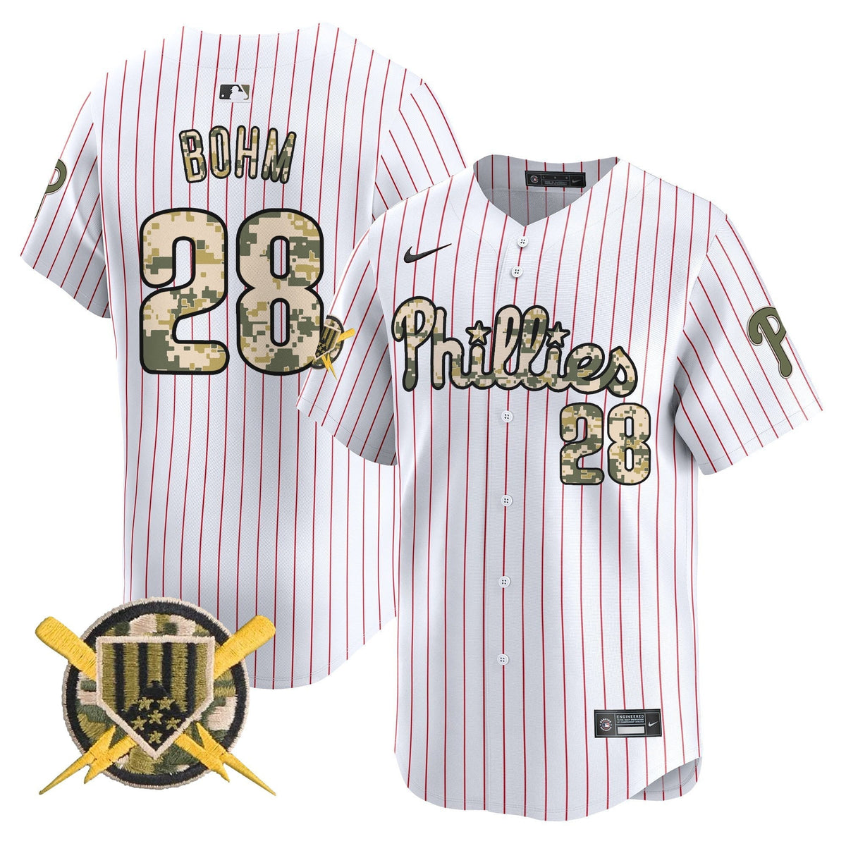 Philadelphia Phillies Armed Forces Day Vapor Premier Limited Jersey - Stitched