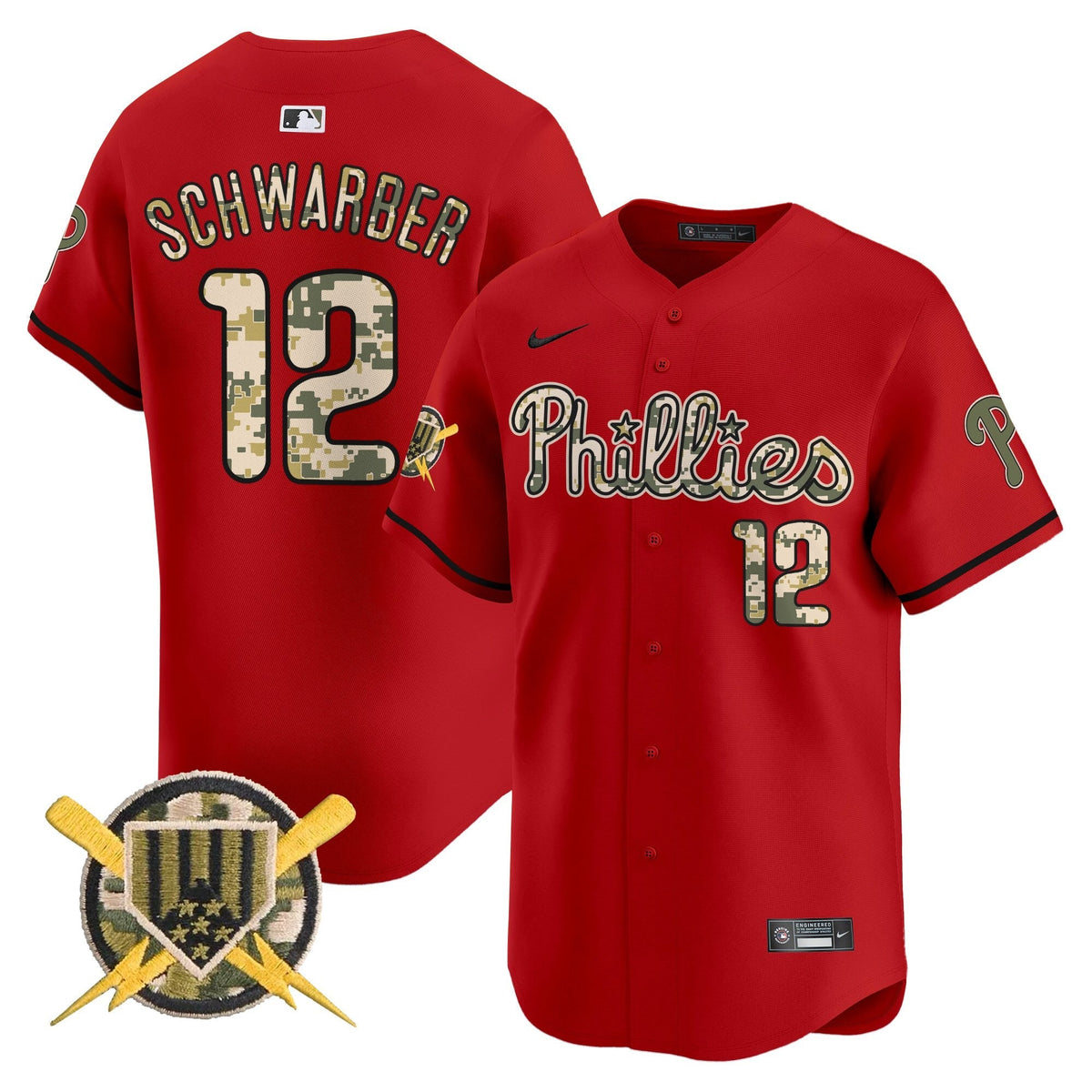 Philadelphia Phillies Armed Forces Day Vapor Premier Limited Jersey - Stitched