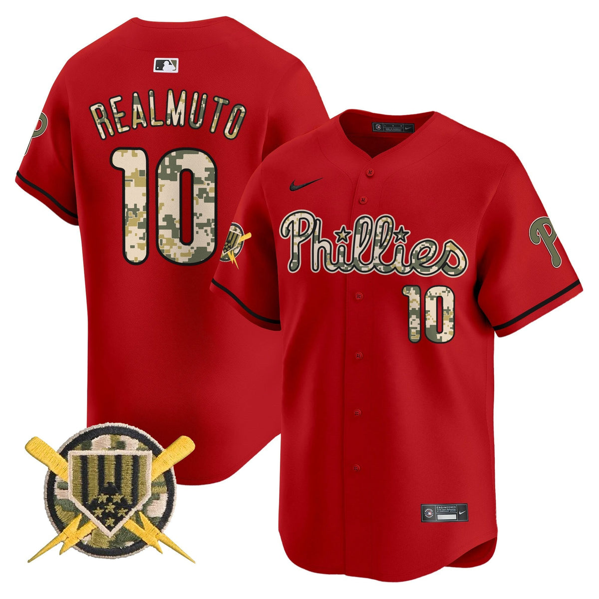 Philadelphia Phillies Armed Forces Day Vapor Premier Limited Jersey - Stitched