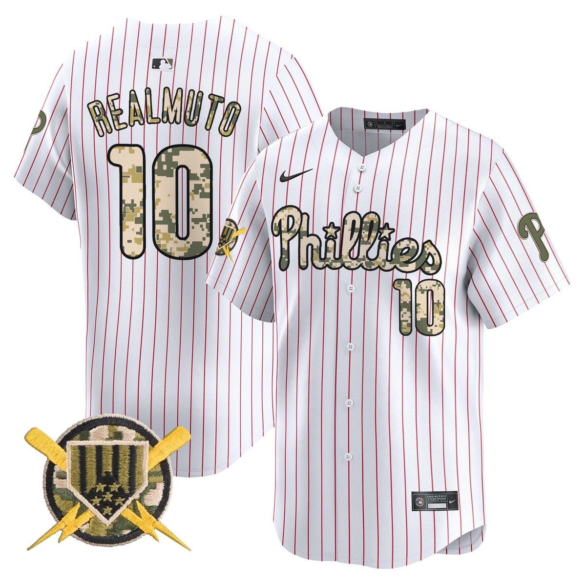Philadelphia Phillies Armed Forces Day Vapor Premier Limited Jersey - Stitched