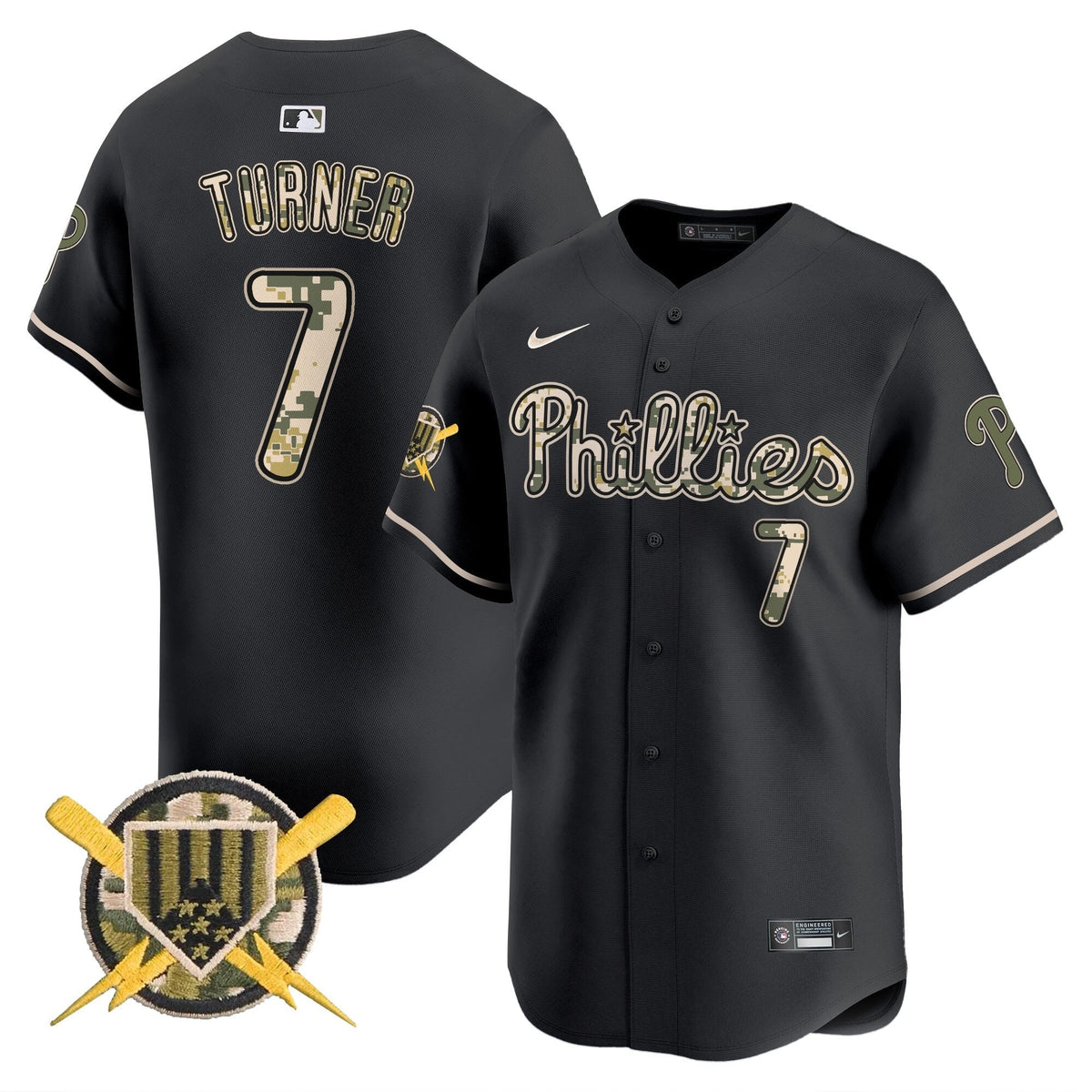 Philadelphia Phillies Armed Forces Day Vapor Premier Limited Jersey - Stitched