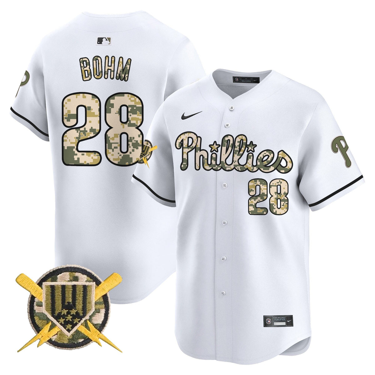 Philadelphia Phillies Armed Forces Day Vapor Premier Limited Jersey - Stitched