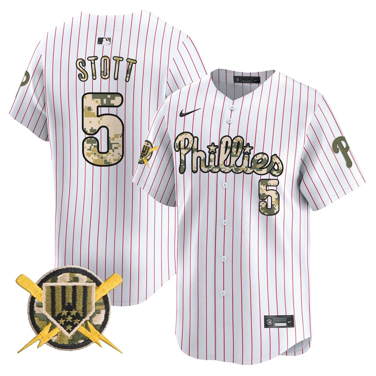 Philadelphia Phillies Armed Forces Day Vapor Premier Limited Jersey - Stitched