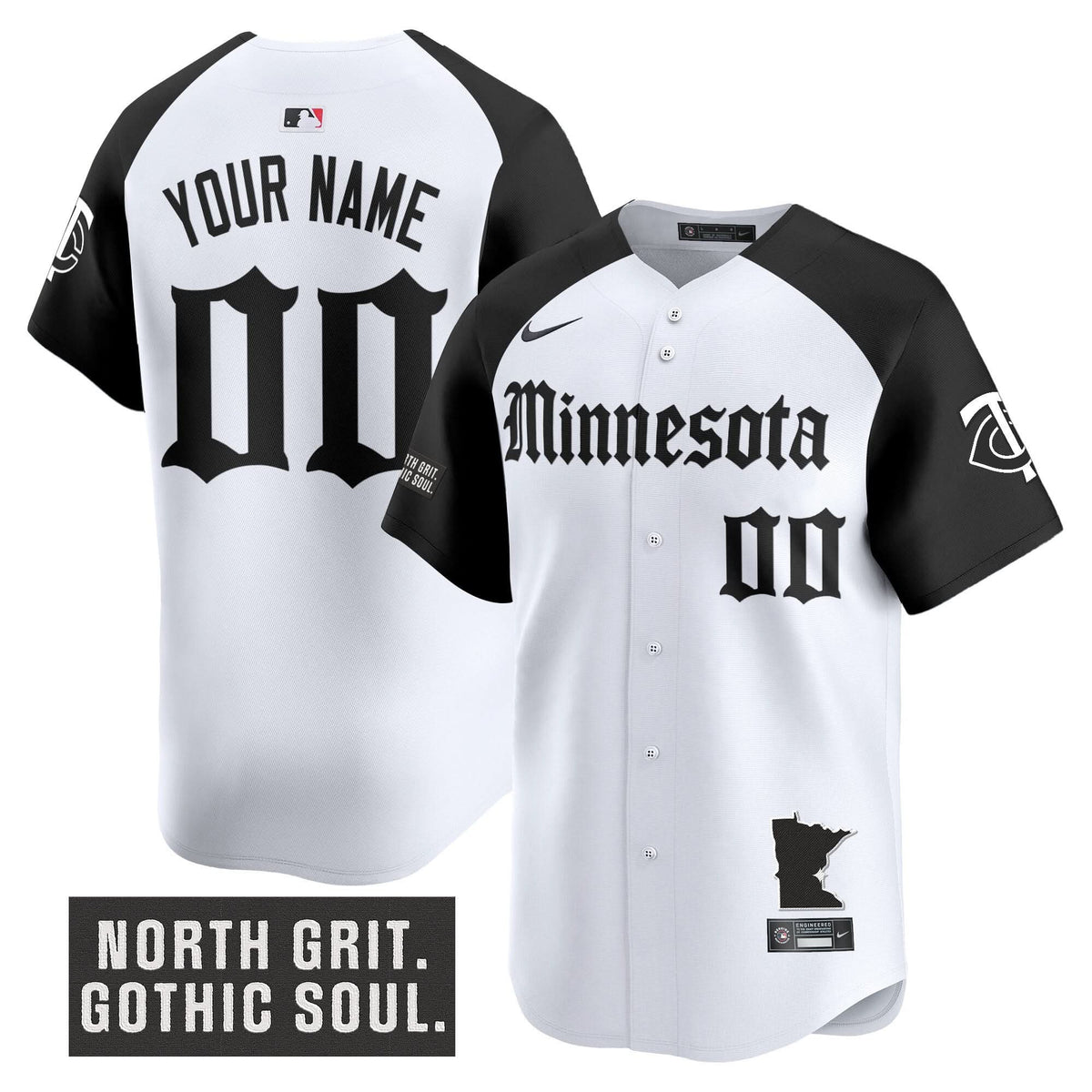 Minnesota Twins 'Gothic North Edition' Vapor Premier Limited Custom Jersey - Stitched