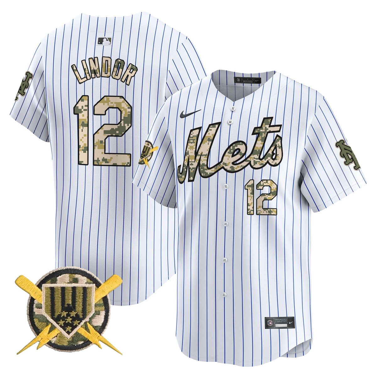 New York Mets Armed Forces Day Vapor Premier Limited Jersey - Stitched