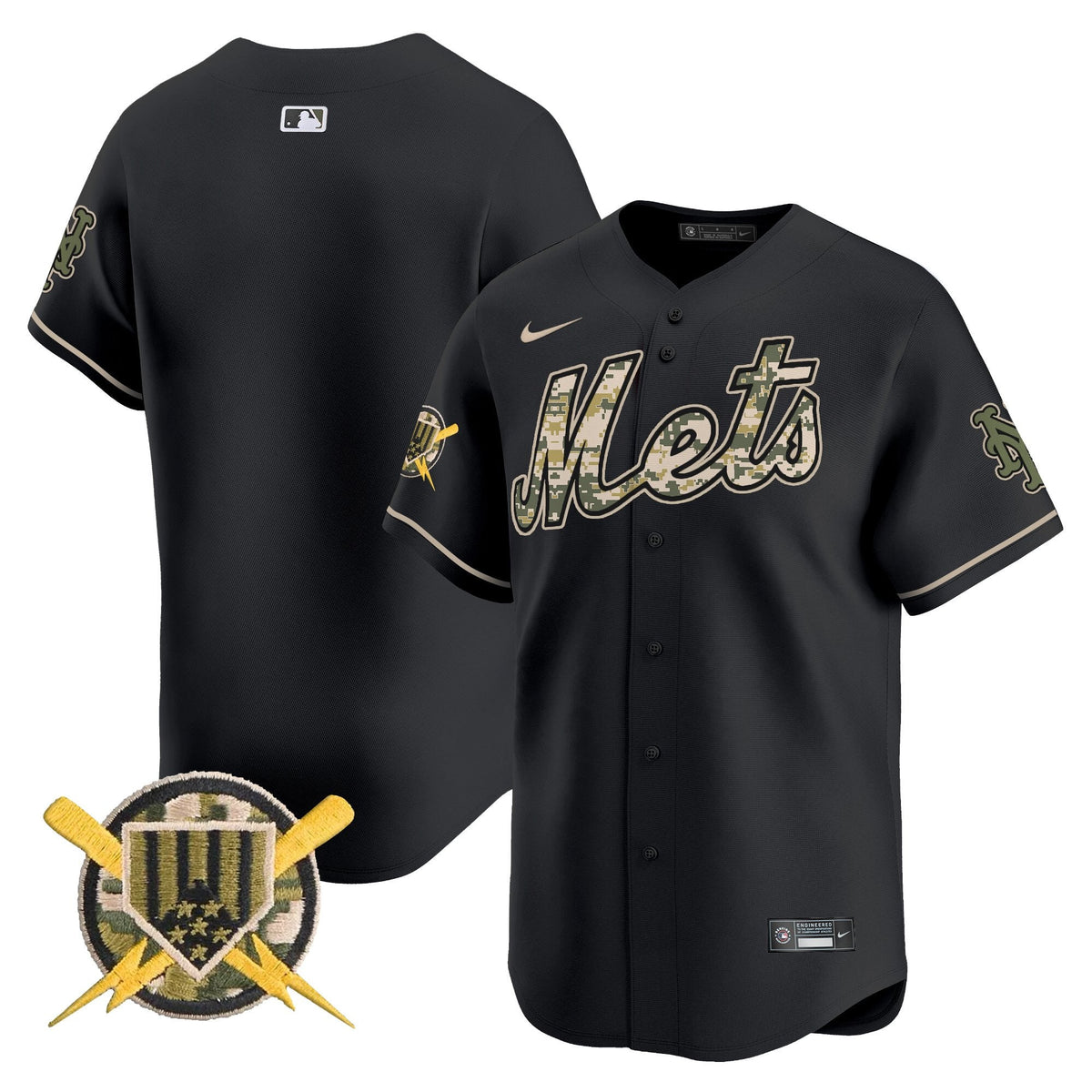 New York Mets Armed Forces Day Vapor Premier Limited Jersey - Stitched