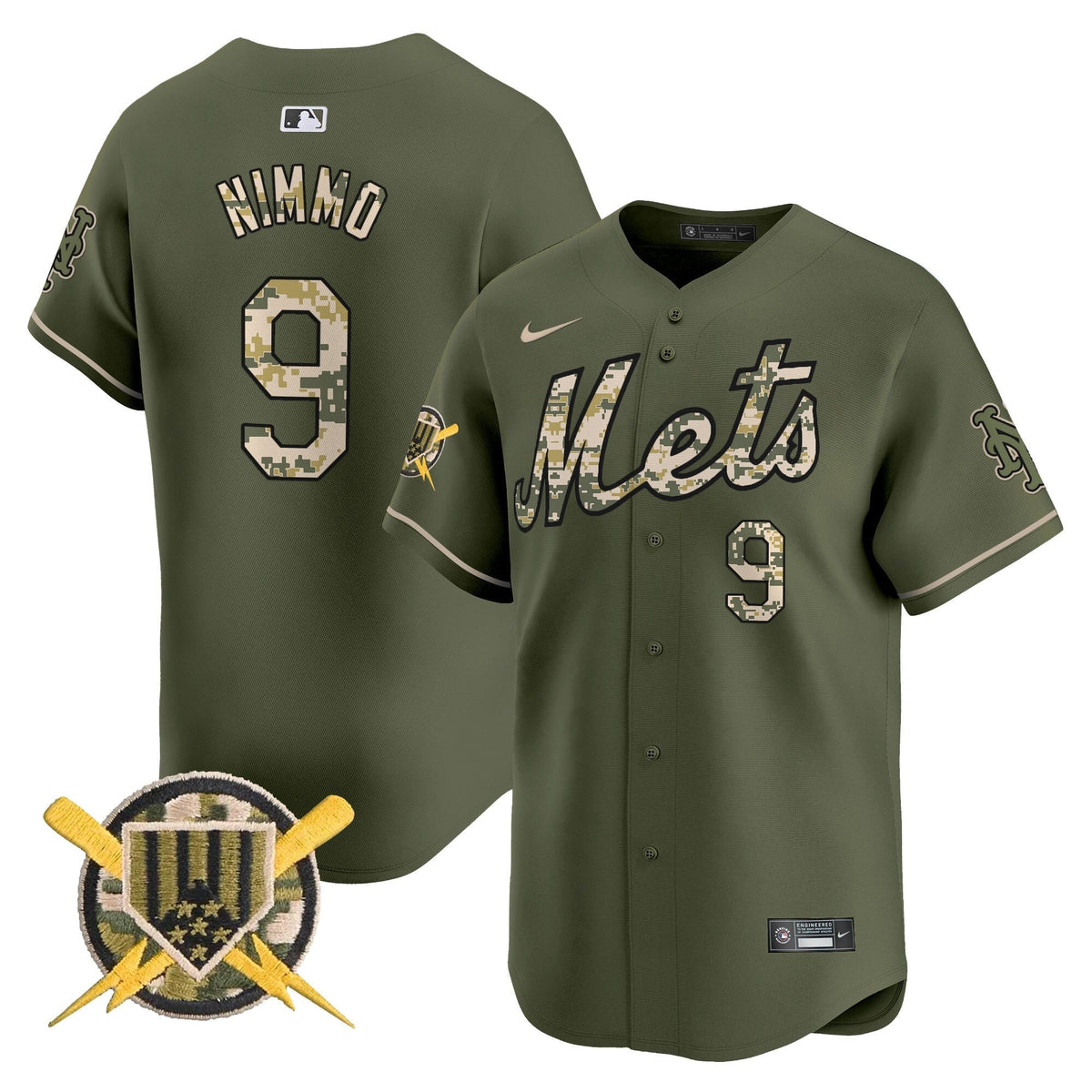 New York Mets Armed Forces Day Vapor Premier Limited Jersey - Stitched