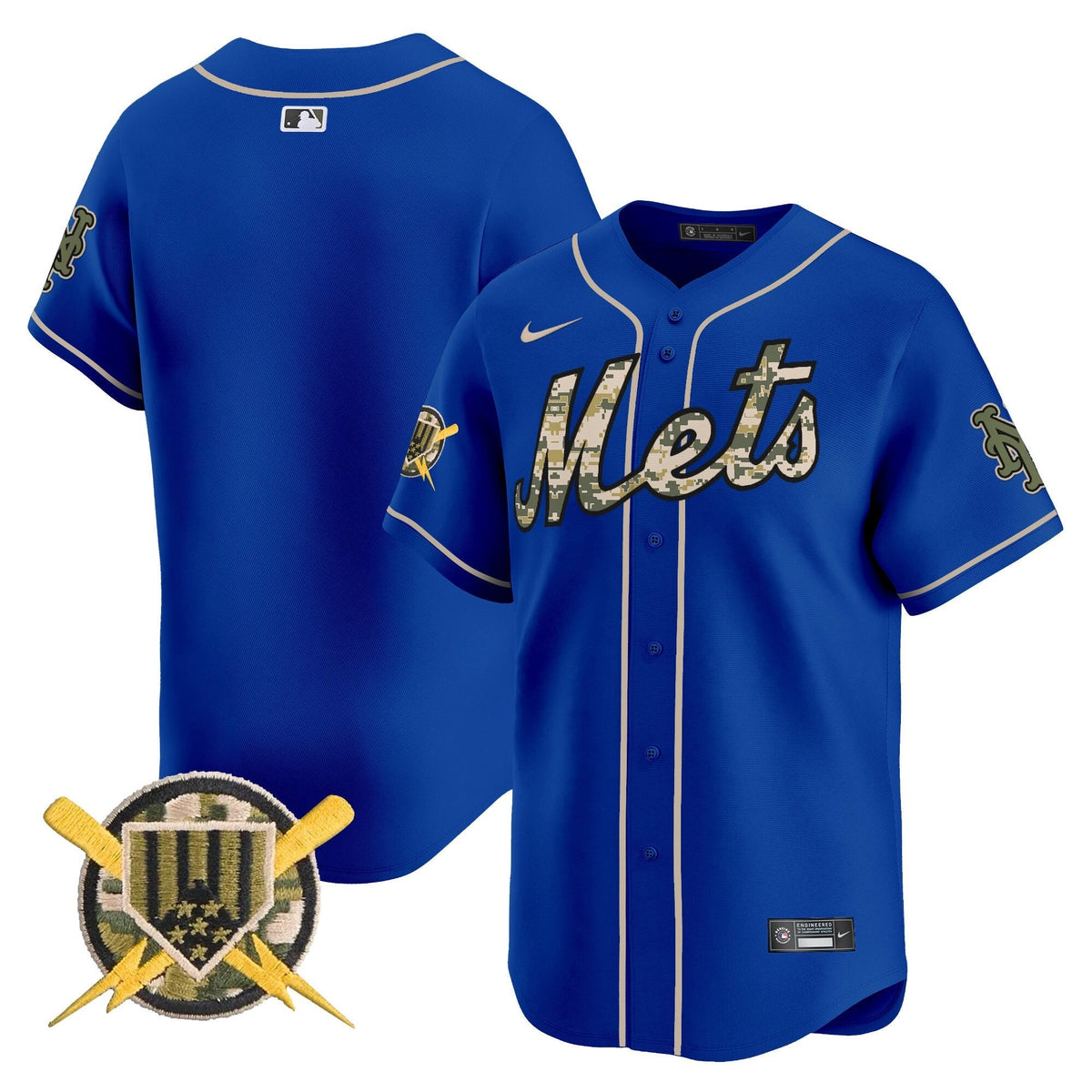 New York Mets Armed Forces Day Vapor Premier Limited Jersey - Stitched