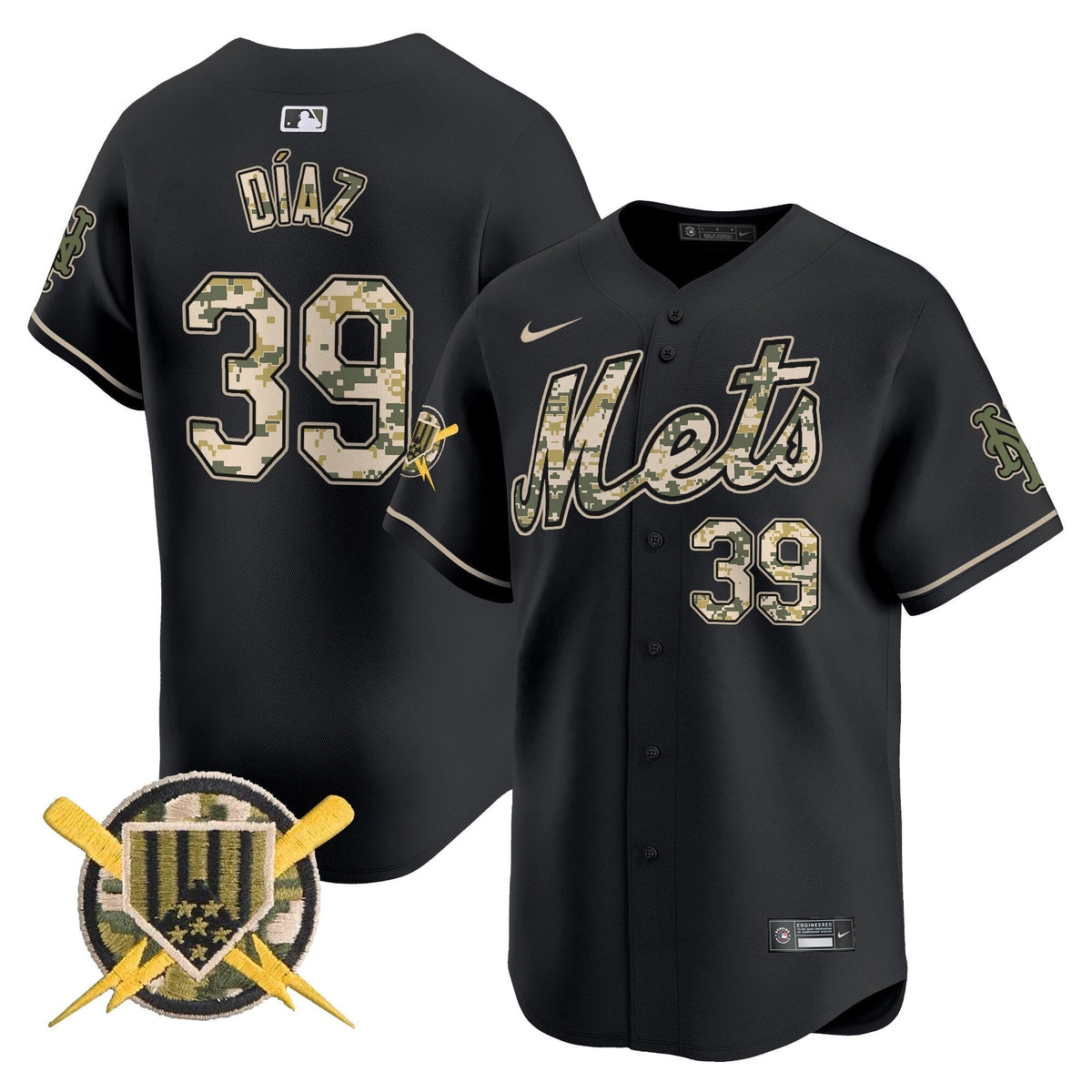 New York Mets Armed Forces Day Vapor Premier Limited Jersey - Stitched