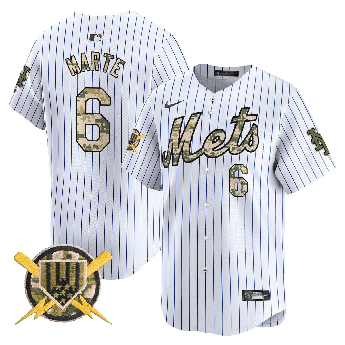 New York Mets Armed Forces Day Vapor Premier Limited Jersey - Stitched