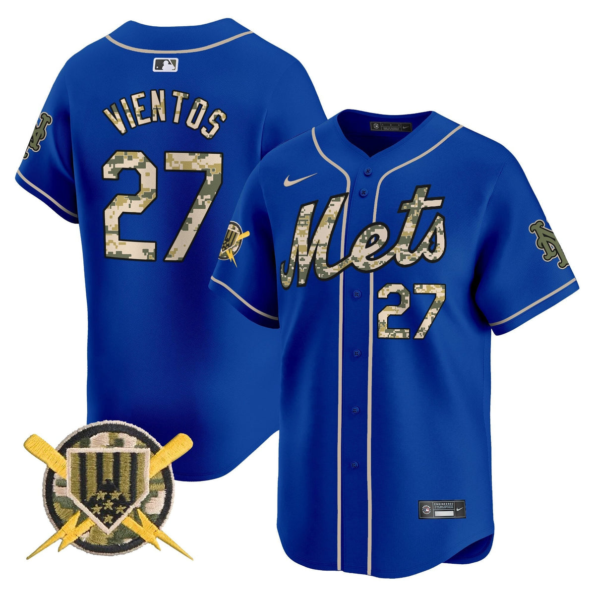 New York Mets Armed Forces Day Vapor Premier Limited Jersey - Stitched