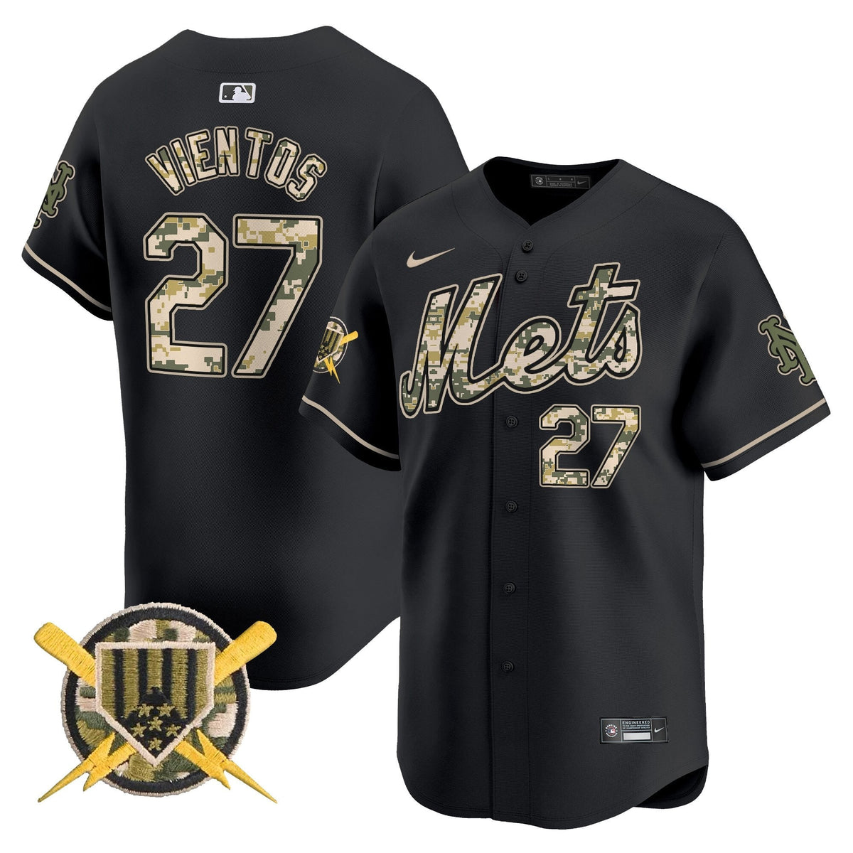 New York Mets Armed Forces Day Vapor Premier Limited Jersey - Stitched