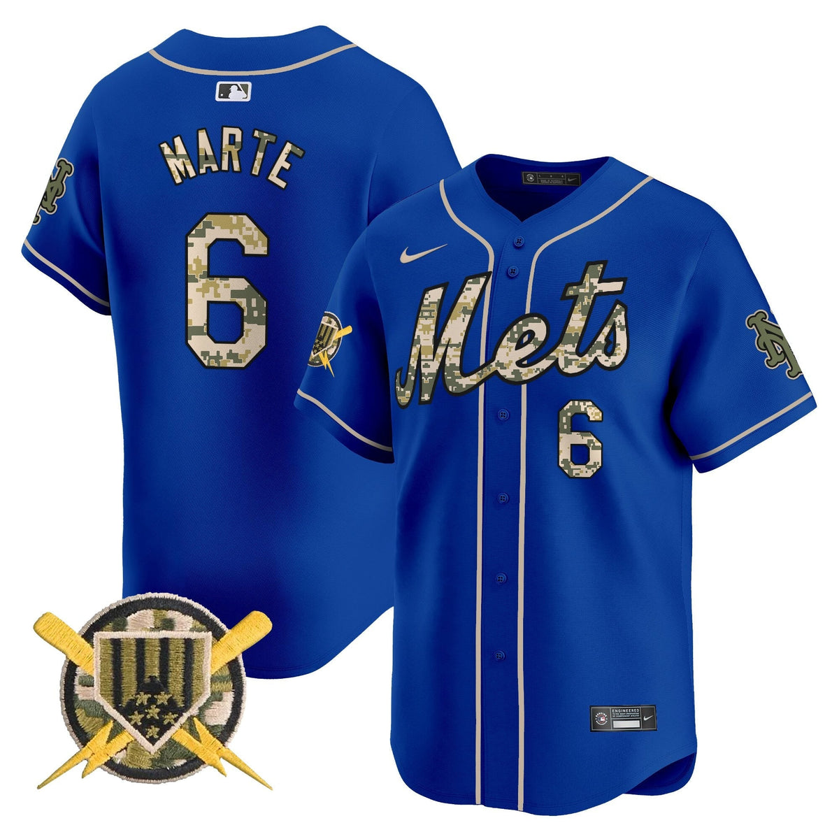 New York Mets Armed Forces Day Vapor Premier Limited Jersey - Stitched