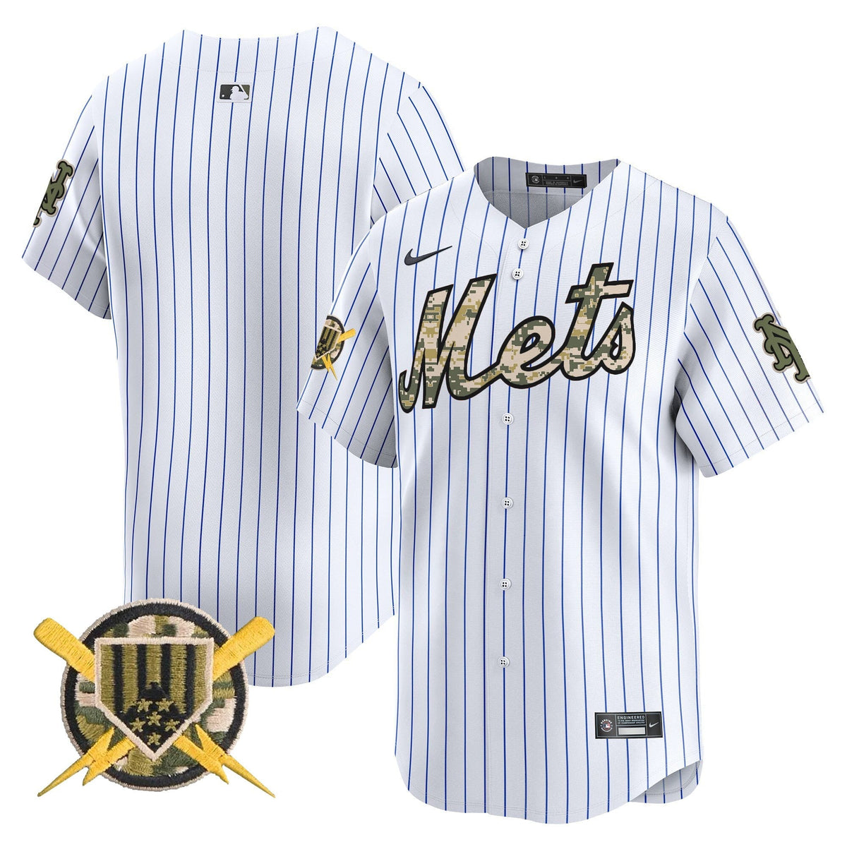 New York Mets Armed Forces Day Vapor Premier Limited Jersey - Stitched