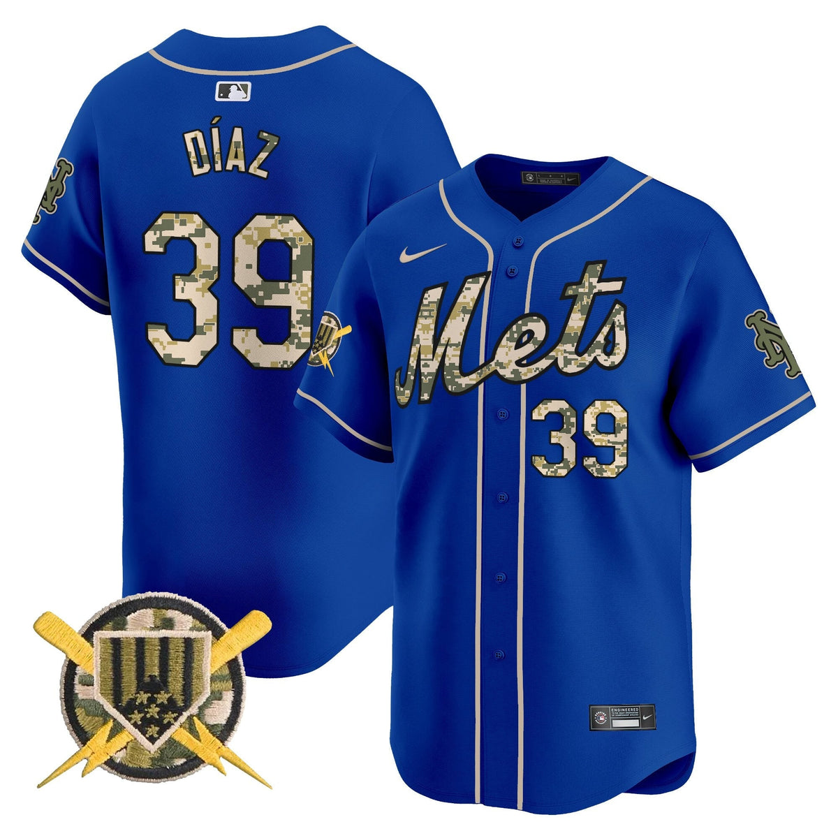 New York Mets Armed Forces Day Vapor Premier Limited Jersey - Stitched