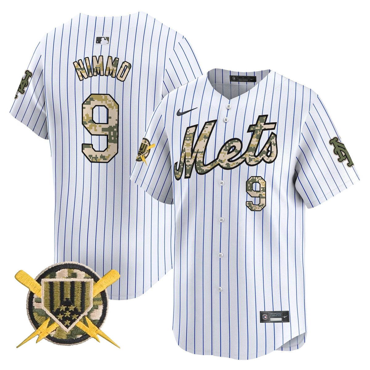 New York Mets Armed Forces Day Vapor Premier Limited Jersey - Stitched