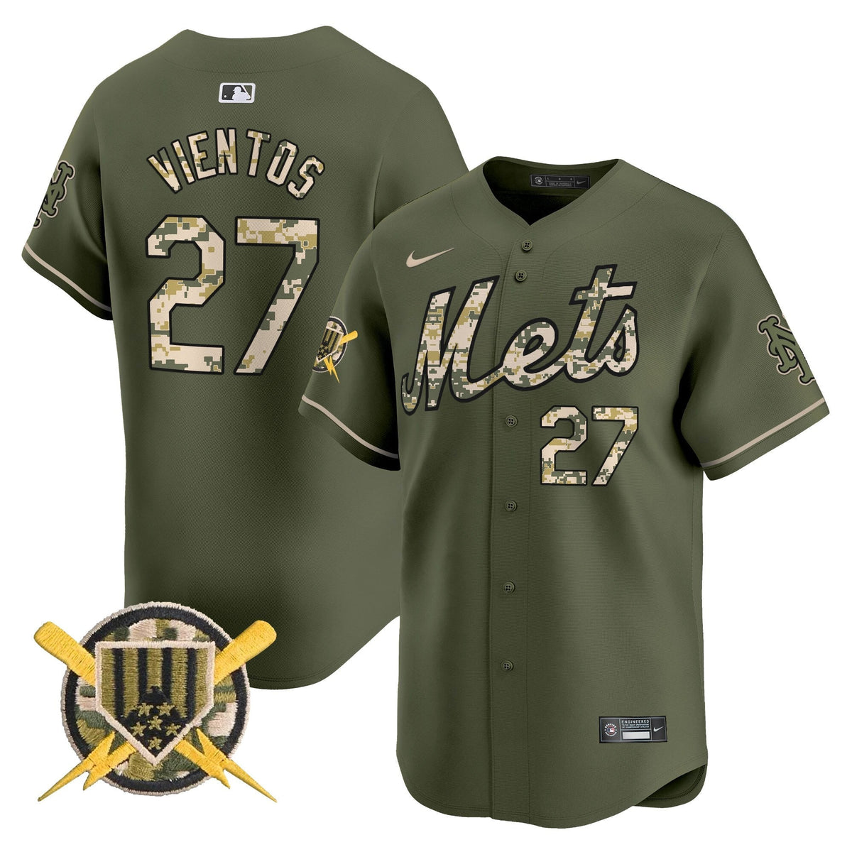 New York Mets Armed Forces Day Vapor Premier Limited Jersey - Stitched