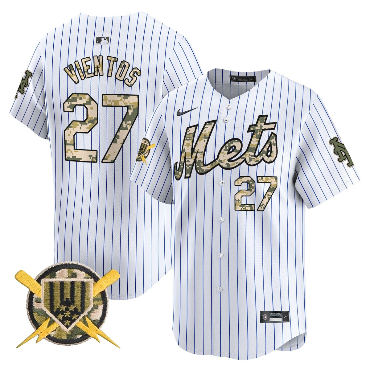 New York Mets Armed Forces Day Vapor Premier Limited Jersey - Stitched