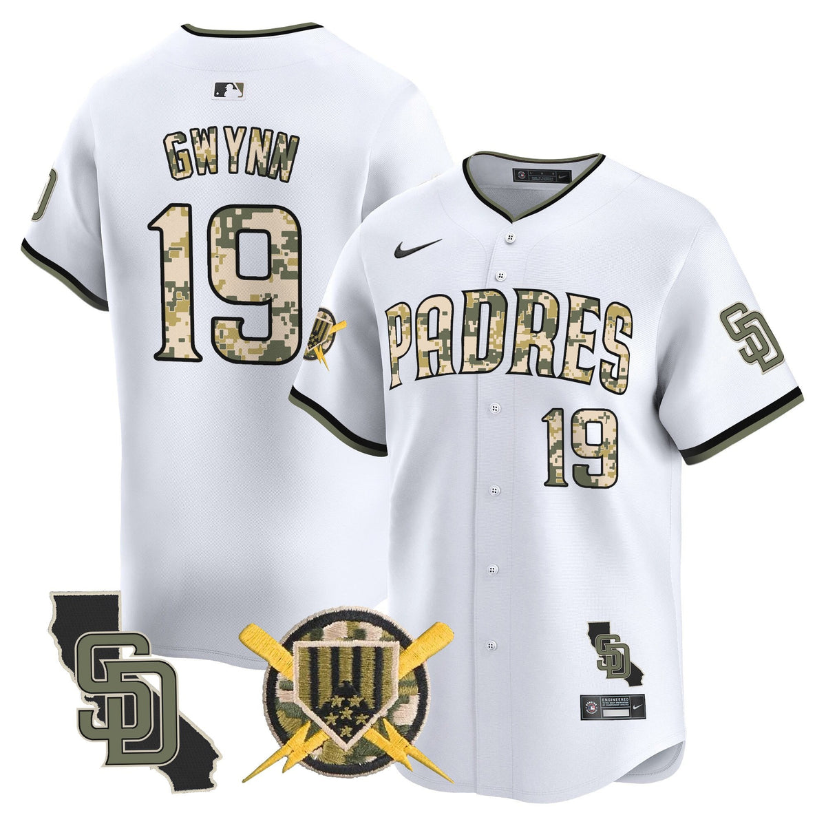 San Diego Padres Armed Forces Day Vapor Premier Limited Jersey - Stitched