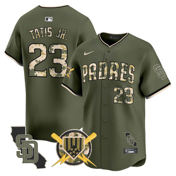 San Diego Padres Armed Forces Day Vapor Premier Limited Jersey - Stitched