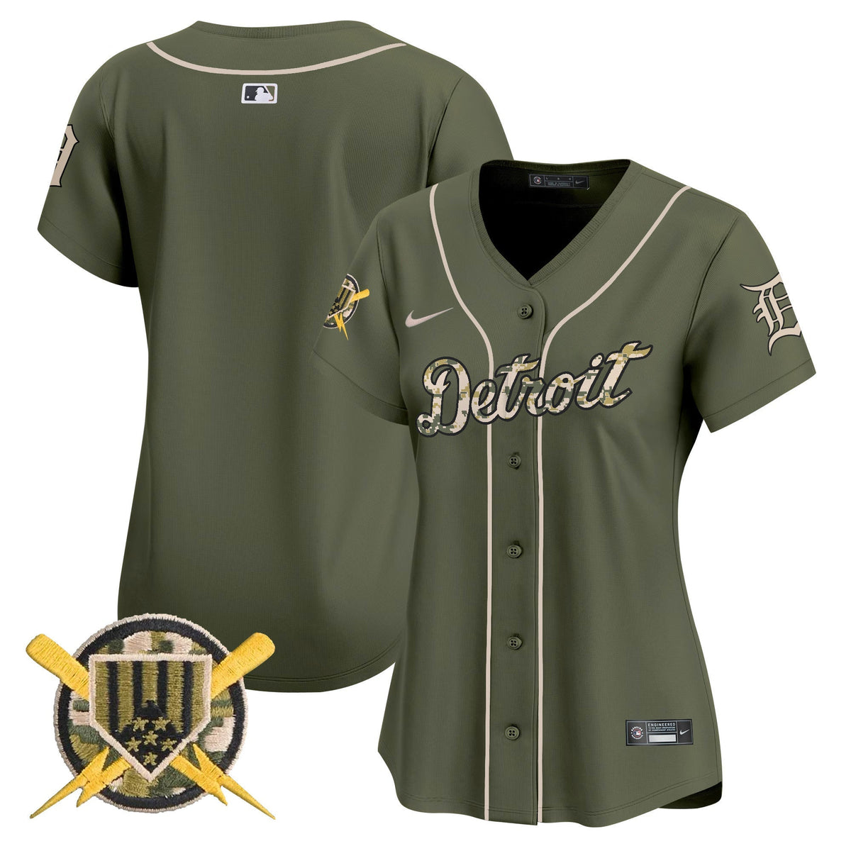 Detroit Tigers Armed Forces Day Vapor Premier Limited Jersey - Stitched