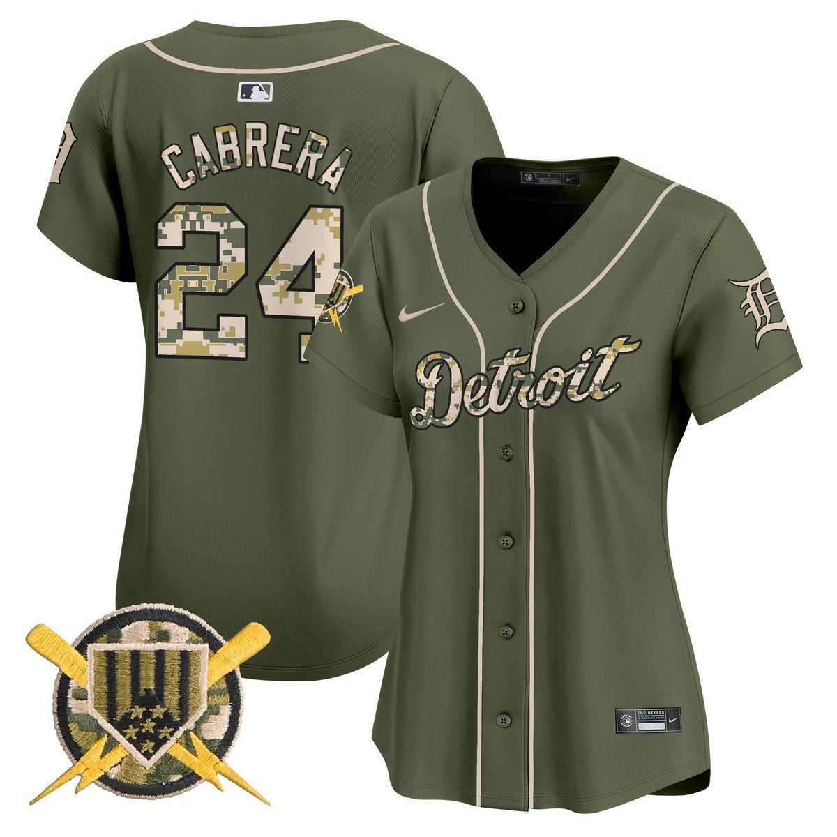 Detroit Tigers Armed Forces Day Vapor Premier Limited Jersey - Stitched