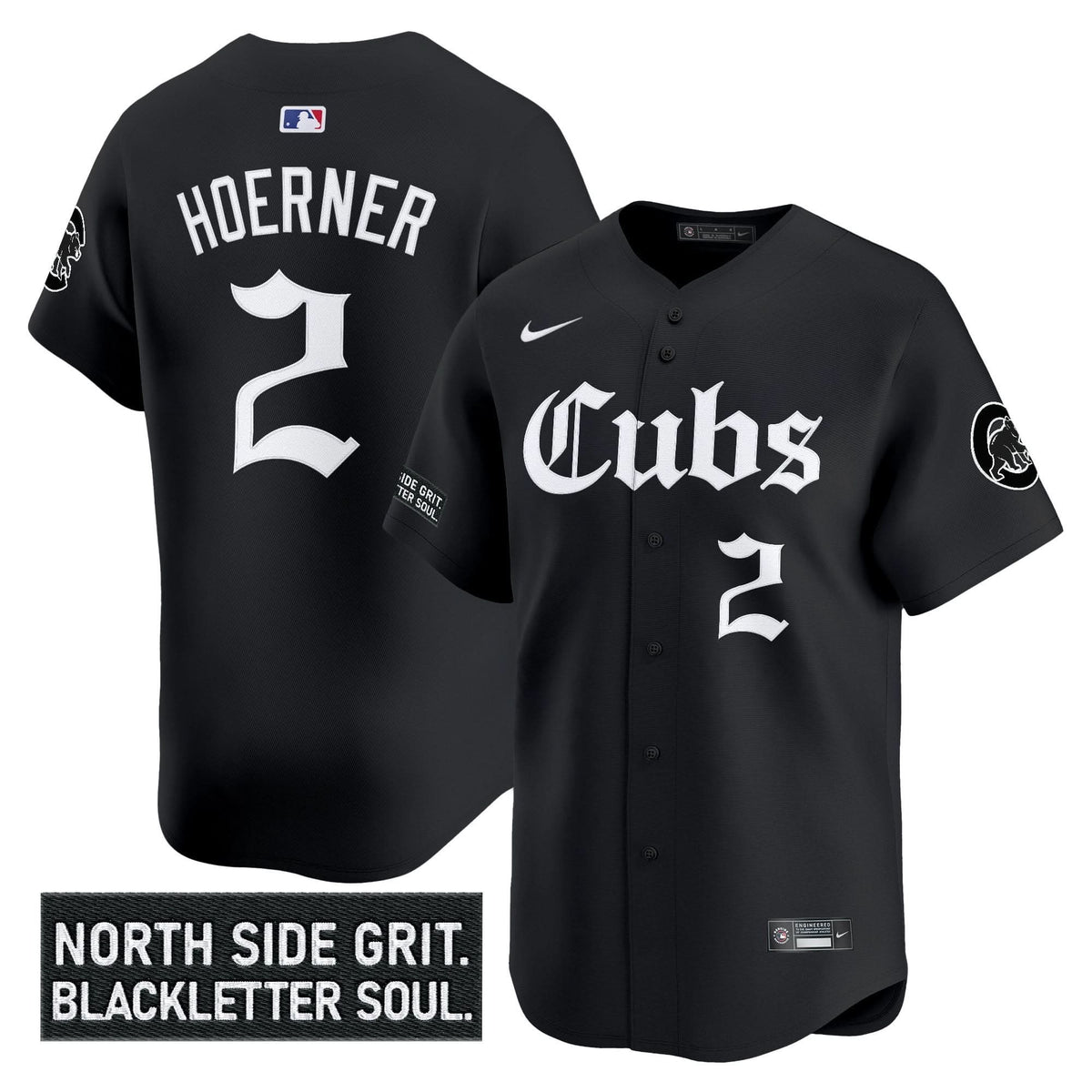 Chicago Cubs 'Gothic North Side Edition' Vapor Premier Limited Jersey - Stitched