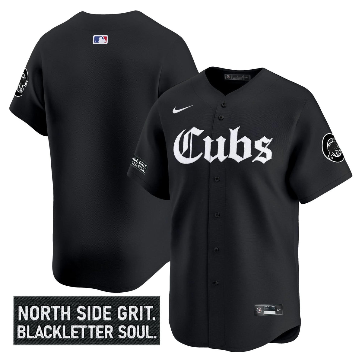 Chicago Cubs 'Gothic North Side Edition' Vapor Premier Limited Jersey - Stitched