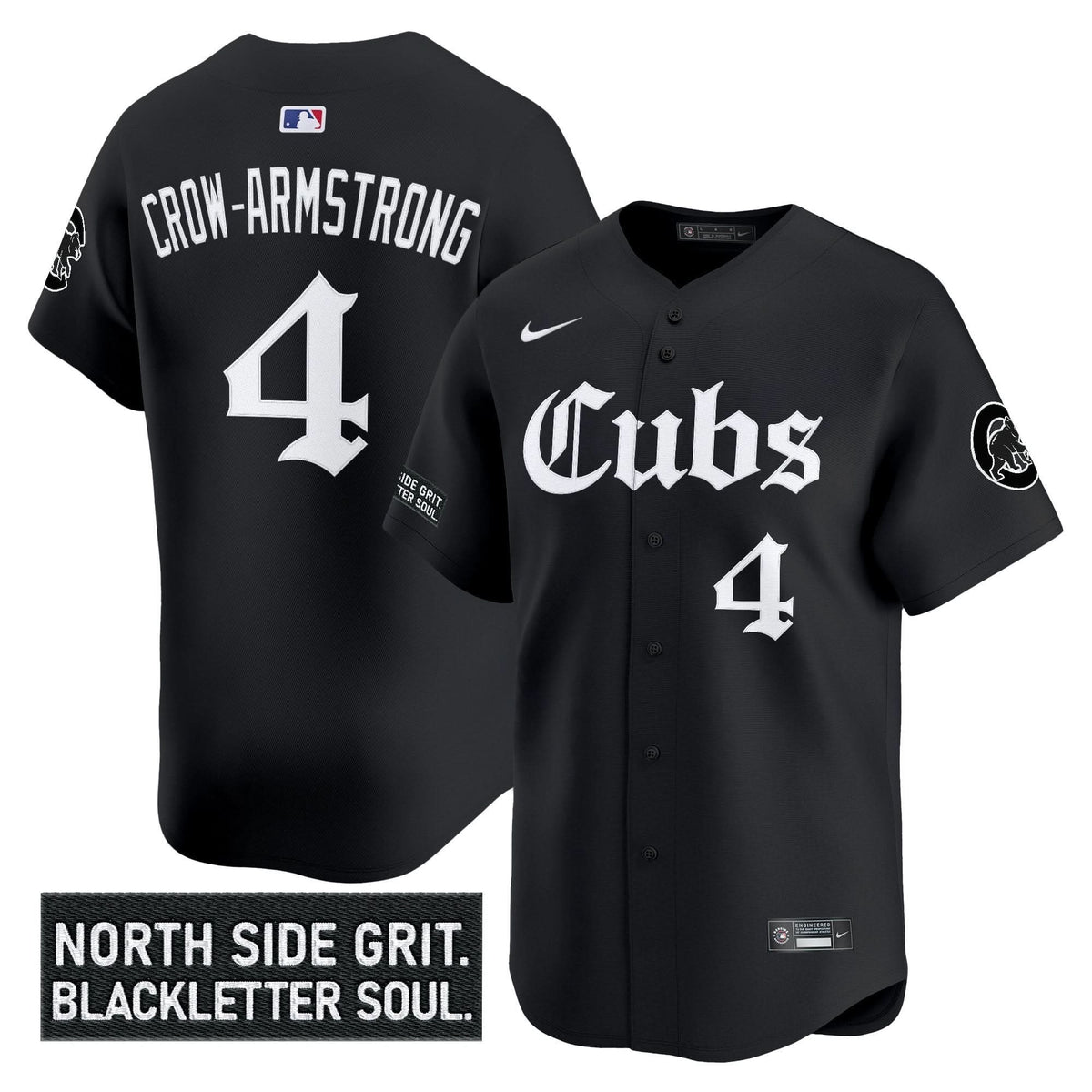 Chicago Cubs 'Gothic North Side Edition' Vapor Premier Limited Jersey - Stitched