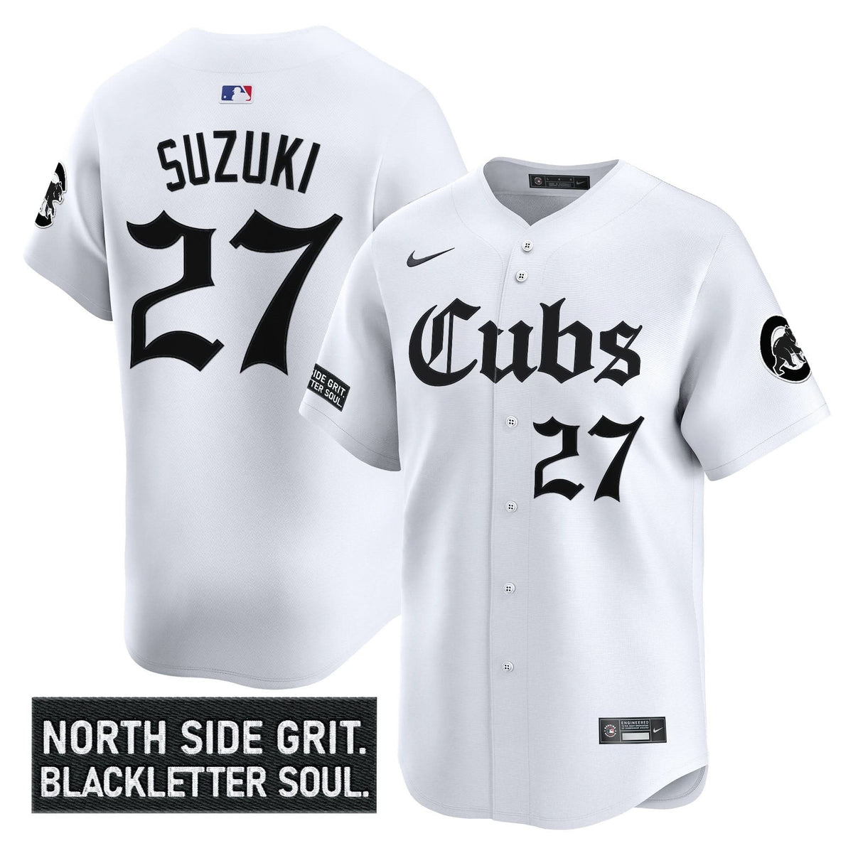 Chicago Cubs 'Gothic North Side Edition' Vapor Premier Limited Jersey - Stitched