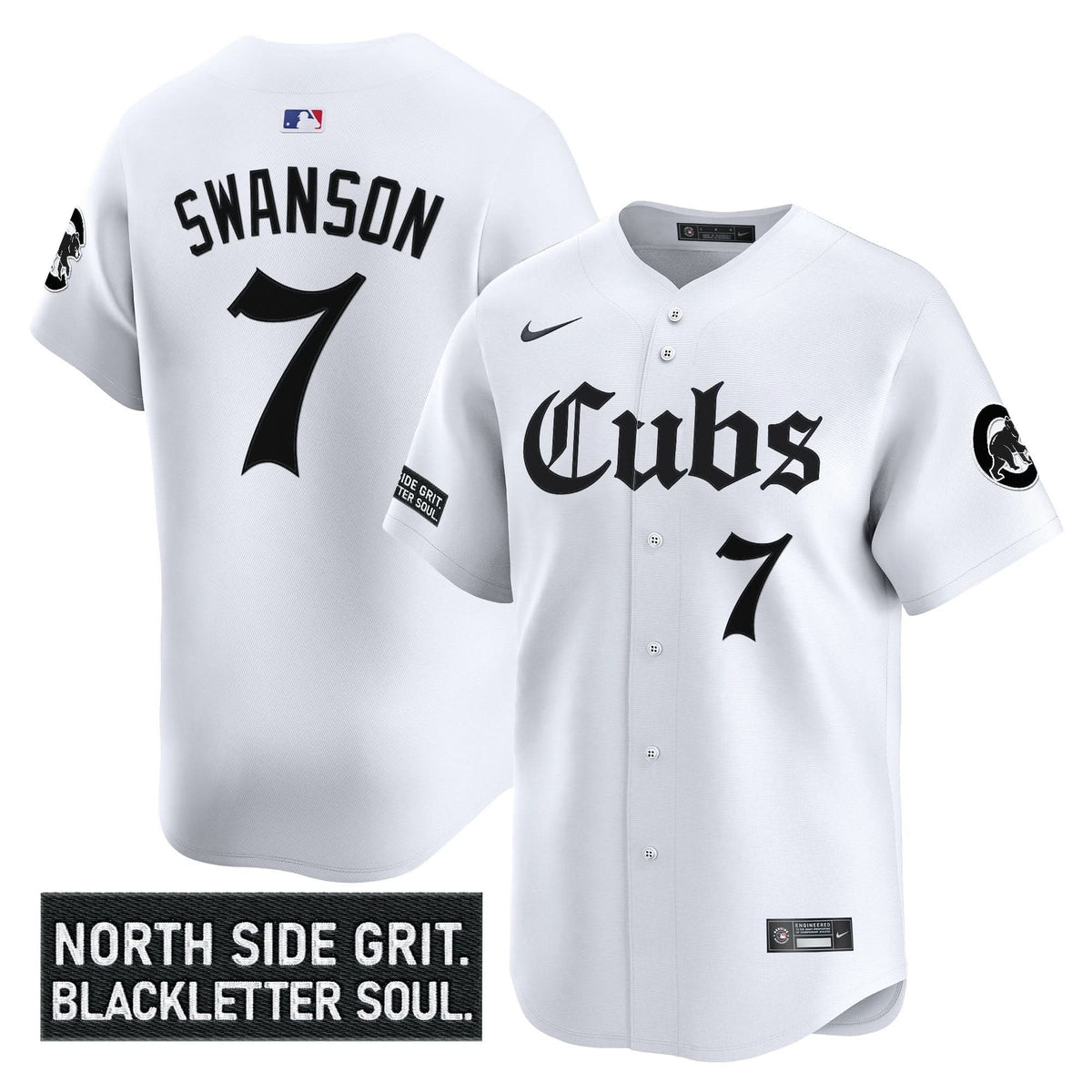 Chicago Cubs 'Gothic North Side Edition' Vapor Premier Limited Jersey - Stitched