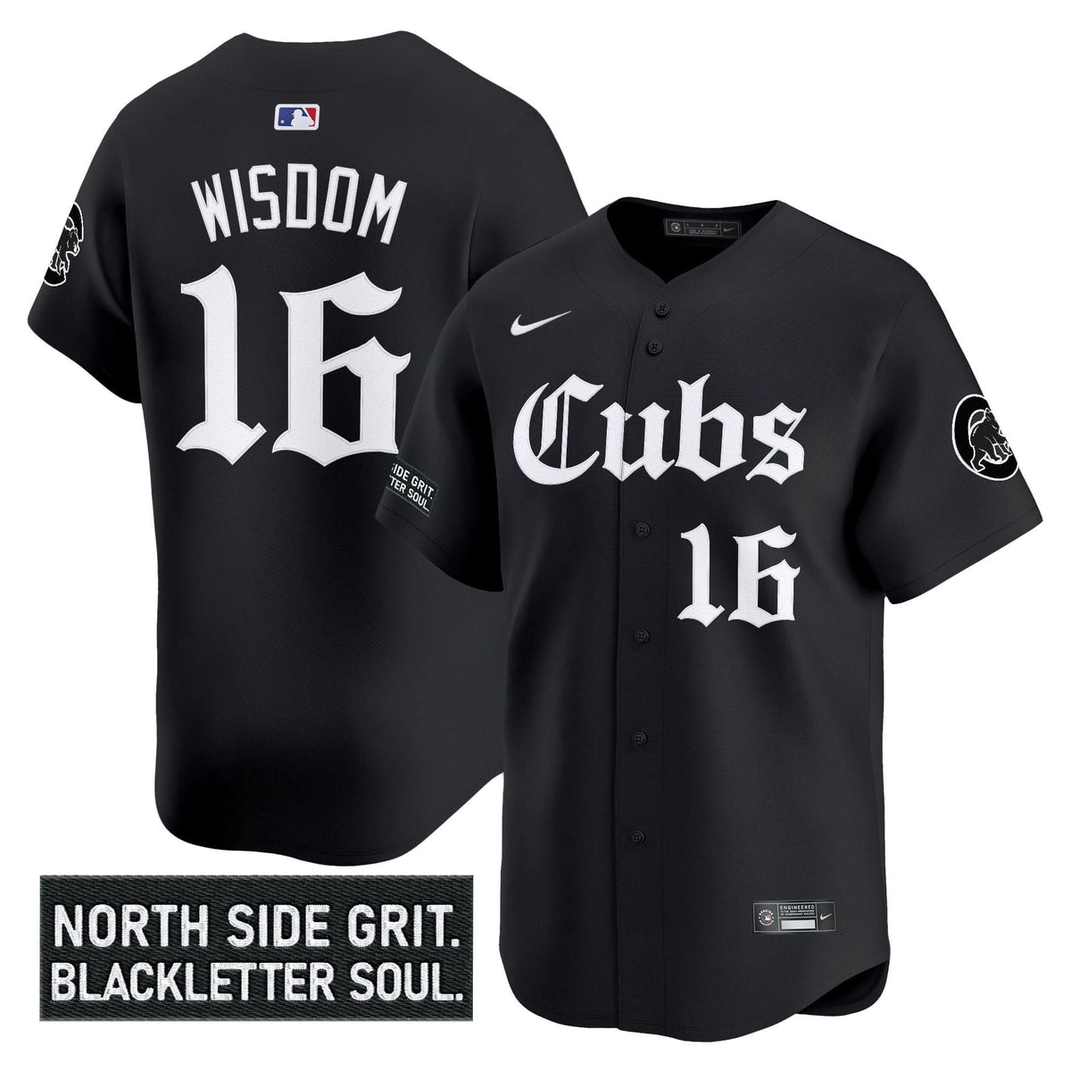 Chicago Cubs 'Gothic North Side Edition' Vapor Premier Limited Jersey - Stitched