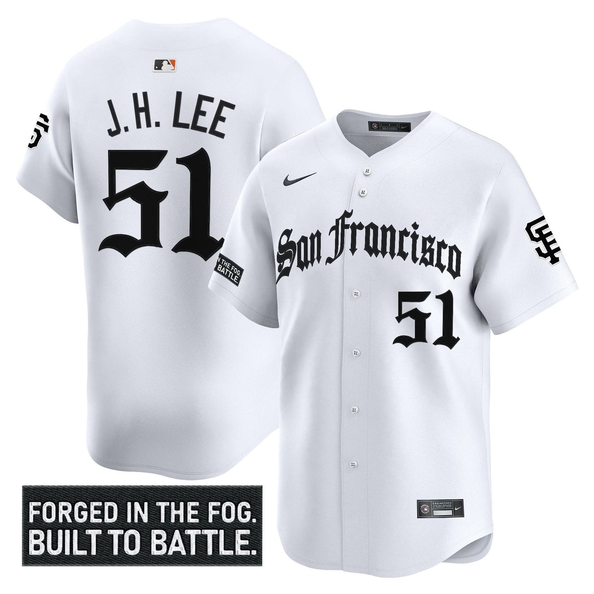 San Francisco Giants 'Gothic Fog Edition' Vapor Premier Limited Jersey - Stitched-Cuztomshoes
