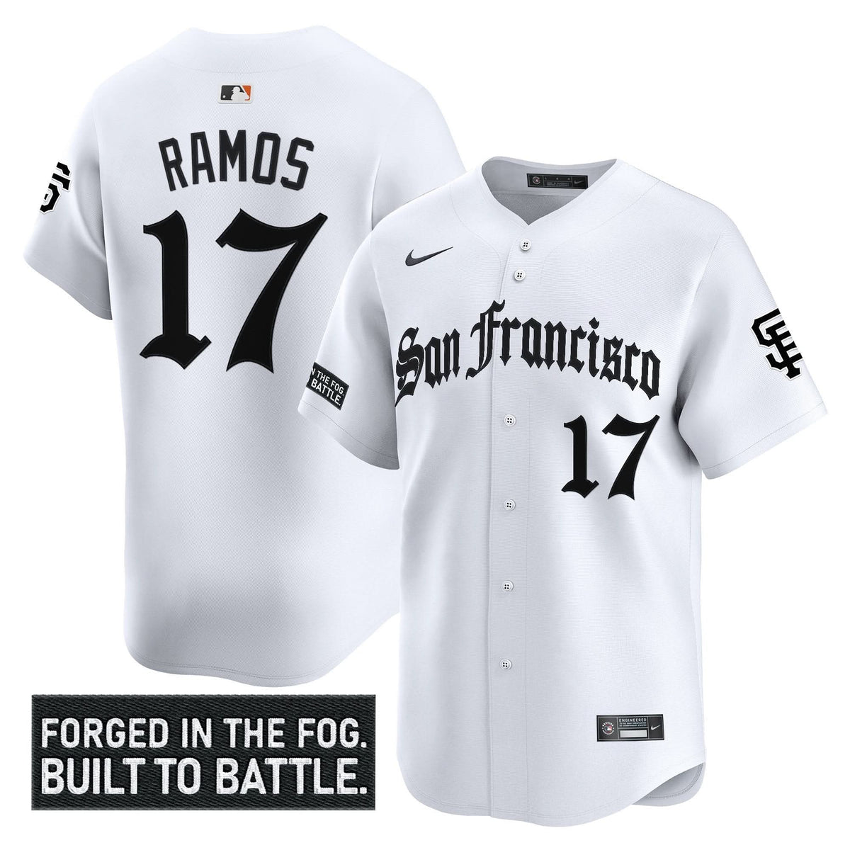 San Francisco Giants 'Gothic Fog Edition' Vapor Premier Limited Jersey - Stitched-Cuztomshoes