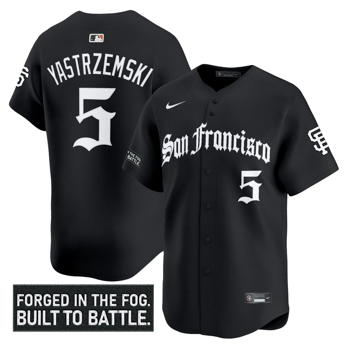 San Francisco Giants 'Gothic Fog Edition' Vapor Premier Limited Jersey - Stitched-Cuztomshoes