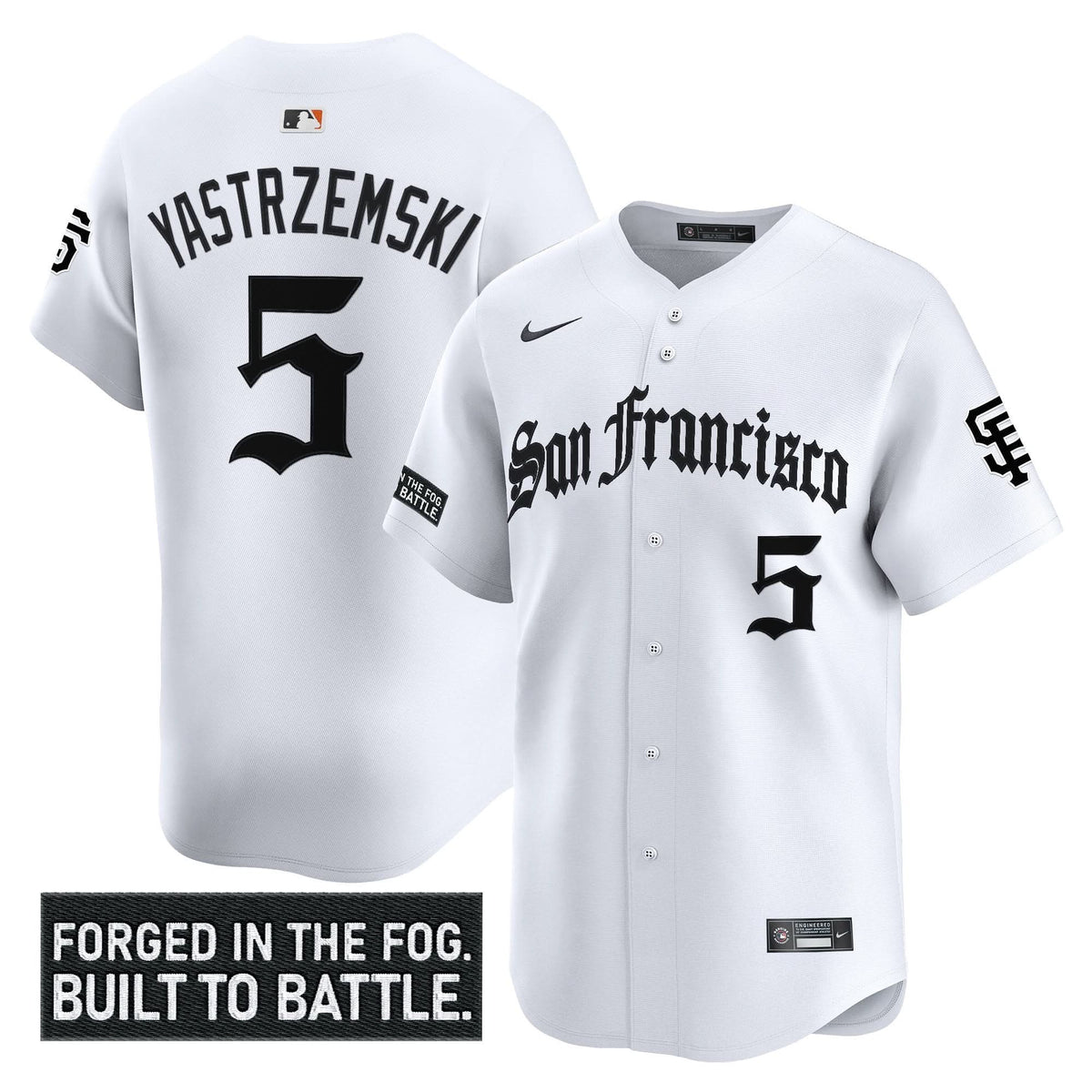 San Francisco Giants 'Gothic Fog Edition' Vapor Premier Limited Jersey - Stitched-Cuztomshoes