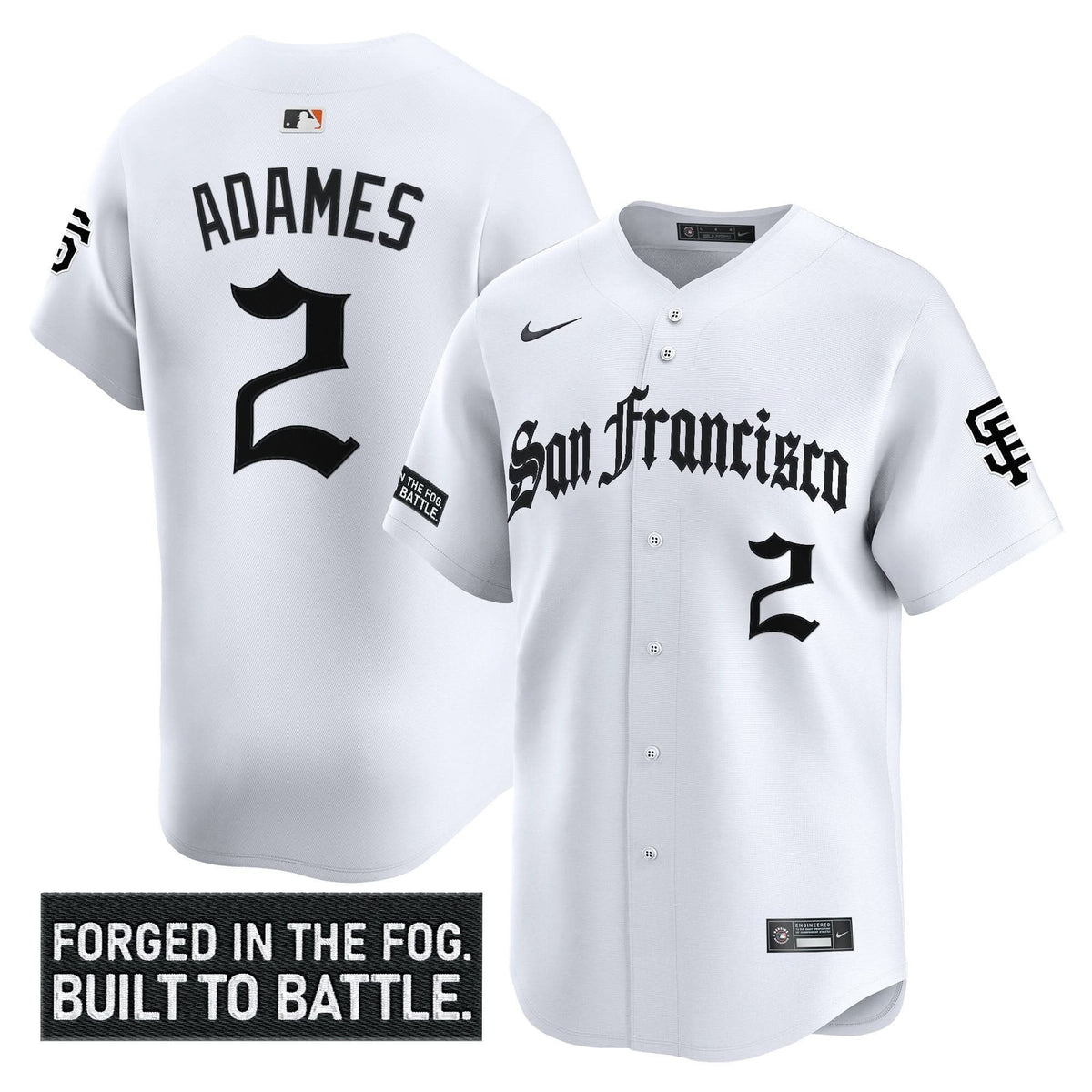 San Francisco Giants 'Gothic Fog Edition' Vapor Premier Limited Jersey - Stitched-Cuztomshoes