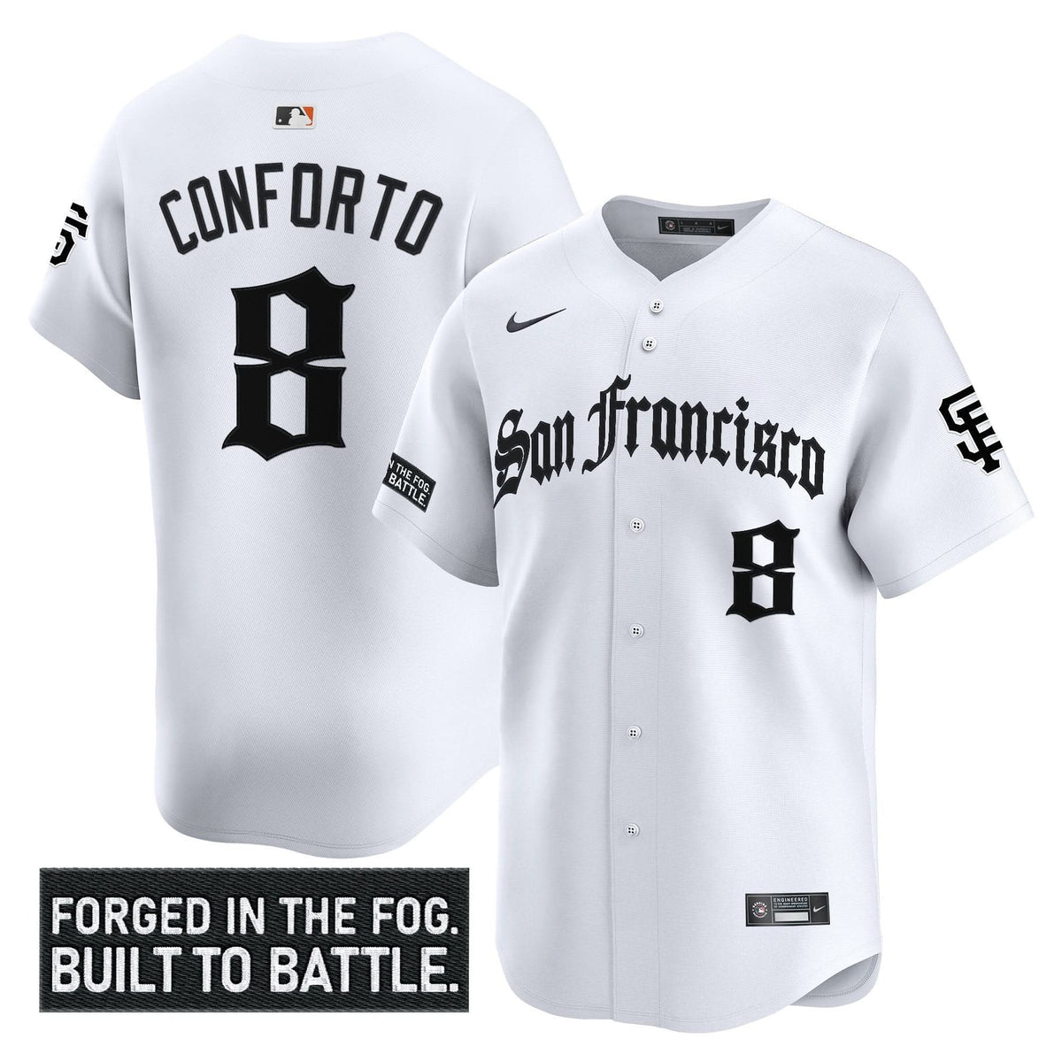 San Francisco Giants 'Gothic Fog Edition' Vapor Premier Limited Jersey - Stitched-Cuztomshoes
