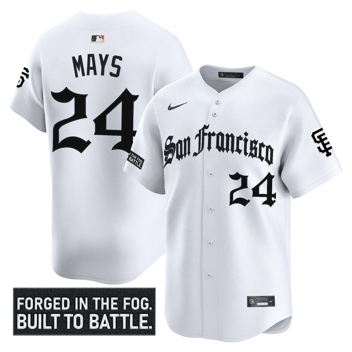 San Francisco Giants 'Gothic Fog Edition' Vapor Premier Limited Jersey - Stitched-Cuztomshoes