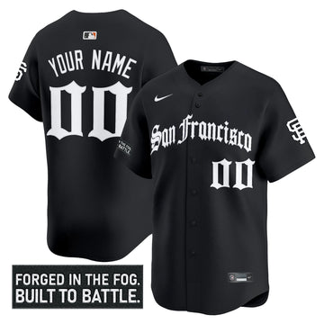 San Francisco Giants 'Gothic Fog Edition' Vapor Premier Limited Custom Jersey - Stitched