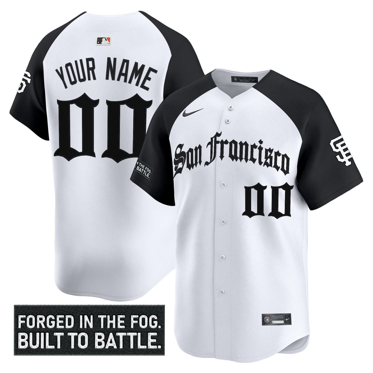 San Francisco Giants 'Gothic Fog Edition' Vapor Premier Limited Custom Jersey - Stitched