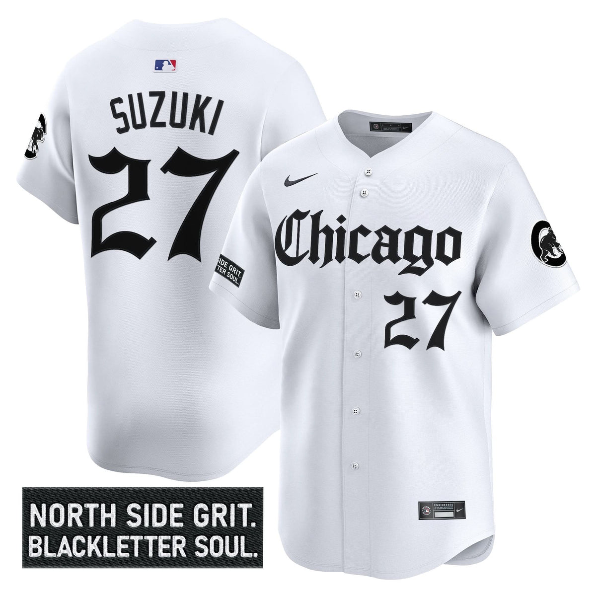 Chicago Cubs 'Gothic North Side Edition' Vapor Premier Limited Jersey V2 - Stitched